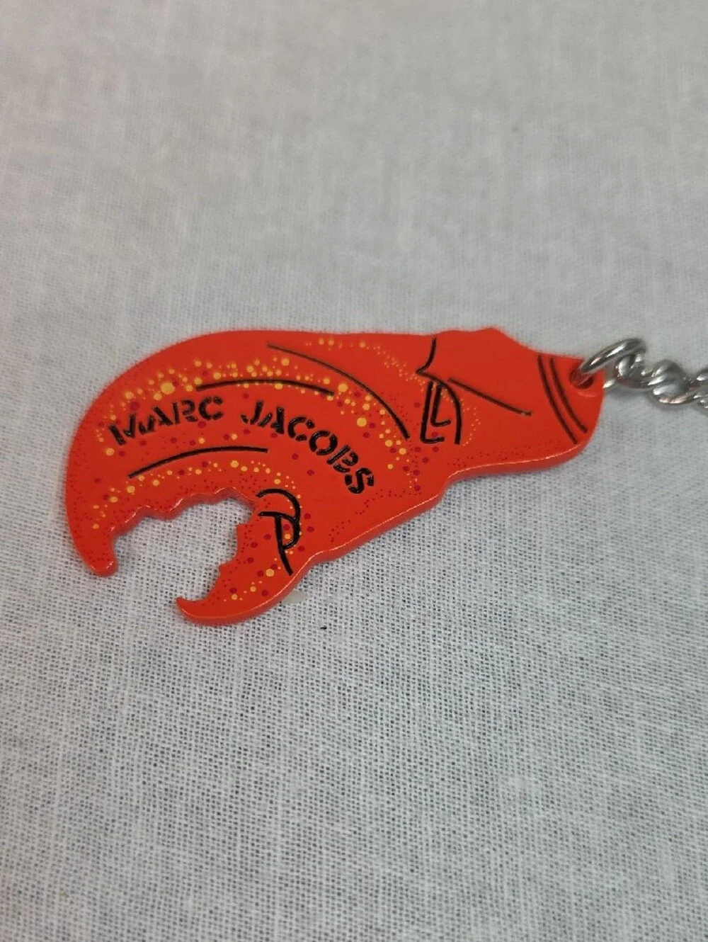 Marc Jacobs Orange Lobster Claw Key Chain, Bag Charm NWOT